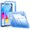 Solid Blue, variant on Sparkling Clear Anti-Drop Case with Stand for iPad 10th/11th Gen