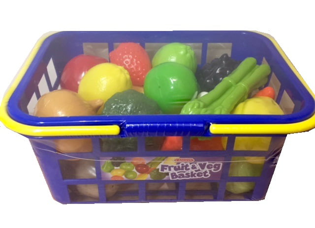 Britains Casdon SHOPPING BASKET WITH FOOD Supermarket Shop Pretend Play Toy Gift 3yrs BN 5011551628013 