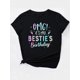 thumbnail image 3 of Women'S Casual Fashion T-Shirt, Black Crew Neck with Colorful Lettering and Firework Print, 100% Polyester Knit Fabric, Medium Stretch, 180gsm - Perfect for Spring/Summer/Fall, 3 of 7
