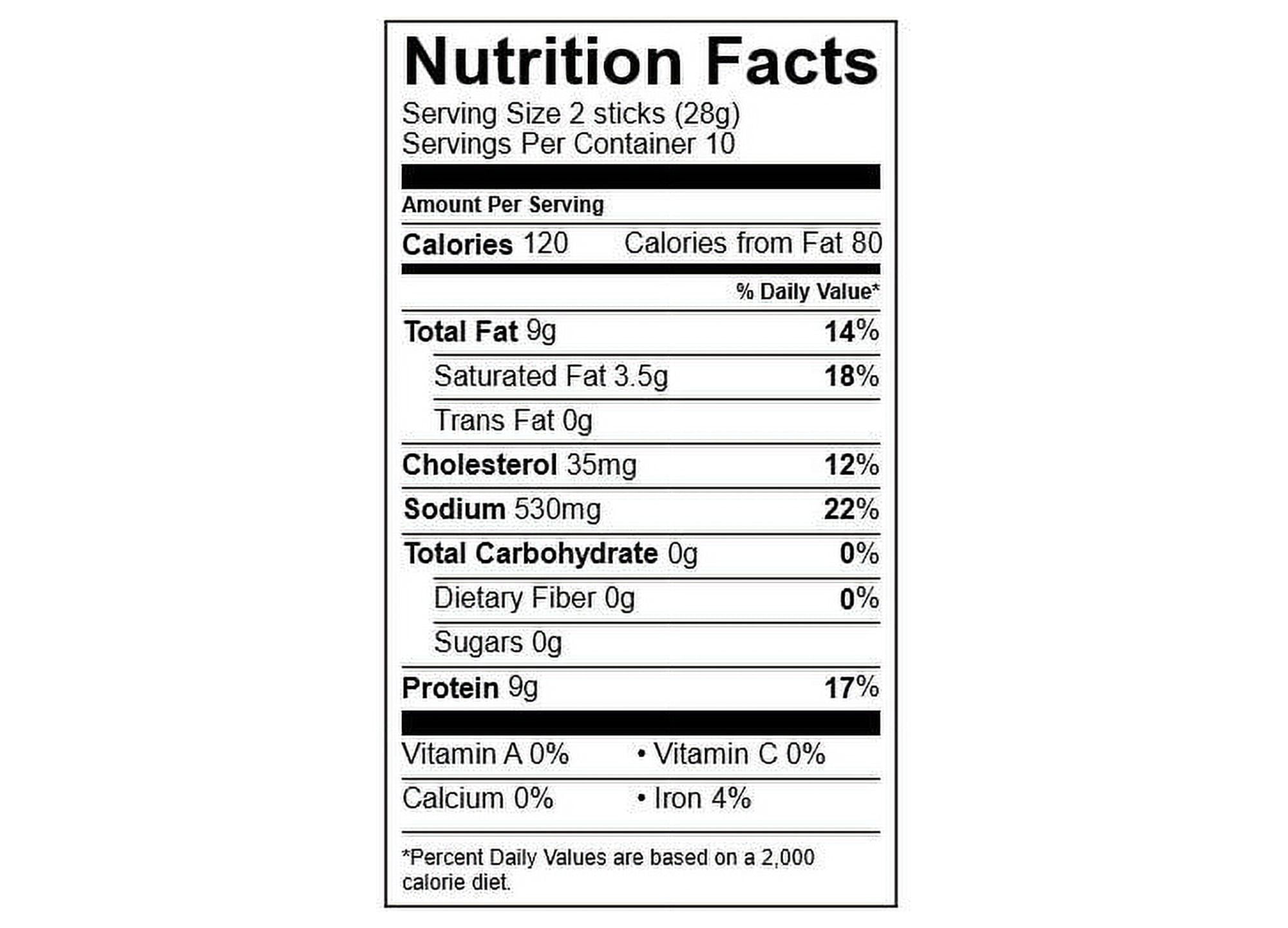 Bavarian Meats Lil' Landjaegers Meat Sticks, Smoked Sausage Protein Snacks, Zero Sugar, Great Source of Protein, Gluten Free, Keto Friendly Low Carb Snack, 10 Ounce