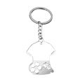 thumbnail image 5 of Personalized Custom Stainless Steel Keychain, Football Jersey Shape Custom Name Or Number Keychain ,Personalized Football Number Keychain, 5 of 5