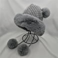 thumbnail image 4 of iHPH7 Womens Caps and Hats Slouchy Beanie Cute Beanie Mens Hats Beenies Hats Winter Hats for Women Beanie Gray One Size, 4 of 7