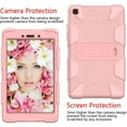 thumbnail image 3 of For Samsung Galaxy Tab A 8.0 2019 / T290 / T295 Dual layer Shockproof Heavy Duty Hybrid Silicone Kickstand Tablet Case Cover Rose Gold, 3 of 7