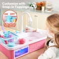thumbnail image 3 of Lavabo de juguete lalalark con cambio de color y agua corriente para niños pequeños, 3 of 9