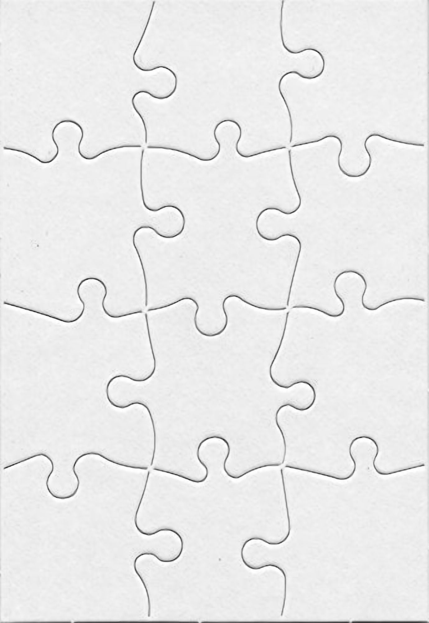 Hygloss Compoz-A-Puzzle, 5.5" x 8", 12-Pieces, 24/Pkg.