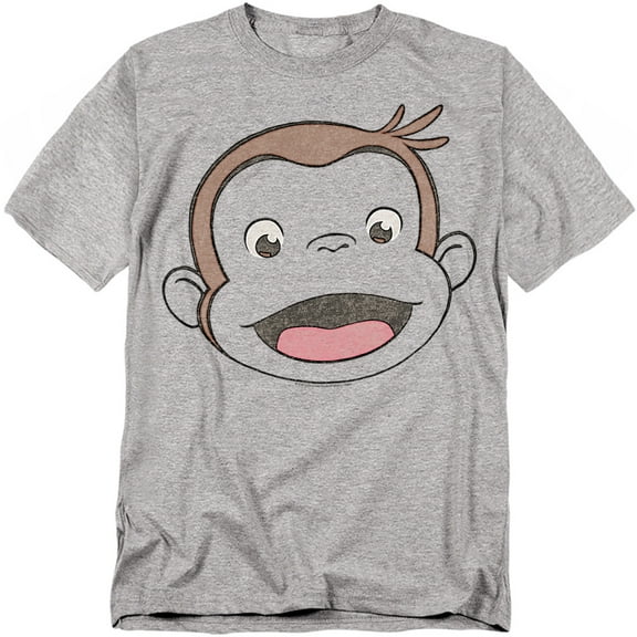 Curious George T-Shirt Heathered George Unisex Graphic Tee For Men & Women