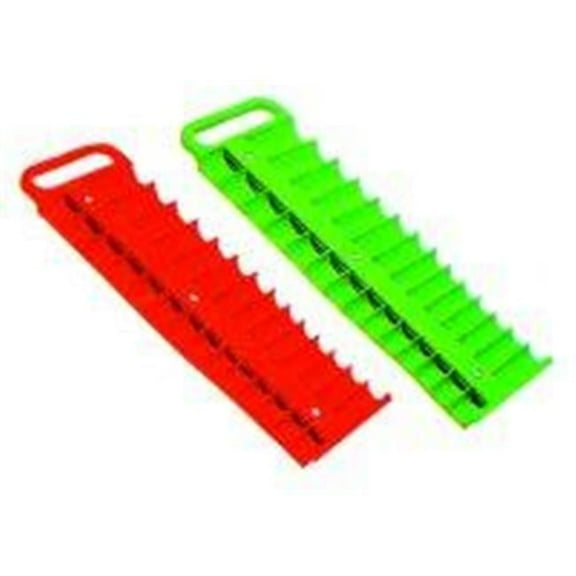 3/8 in. Drive Red Magnetic Socket Holder for 28 Sockets
