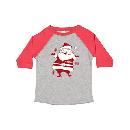 

Inktastic Be Merry Santa Gift Toddler Boy or Toddler Girl T-Shirt