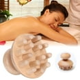 thumbnail image 5 of Wooden Massage Brush Mushroom Shaped Hairbrush for Scalp Relax Scalp Massager Hair Care, 5 of 8