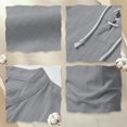 thumbnail image 6 of Men's Linen Shirts Short Sleeve Stand Collar Lace Up T Shirts Casual Lightweight Breathable Relaxed Fit Summer Tees, L, 6 of 7