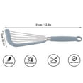 thumbnail image 2 of 2Pcs Silicone Fish Spatula For Nonstick Cookware, Slotted Spatula Turner with Heat Resistant Silicone Handle for Cooking, Frying Fish, Eggs, Steak - Grey, 2 of 7