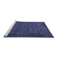 thumbnail image 2 of Ahgly Company Machine Washable Indoor Square Persian Blue Traditional Area Rugs, 6' Square, 2 of 4