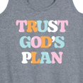 thumbnail image 3 of Instant Message - Trust God's Plan - Women's Racerback Tank Top, 3 of 6