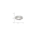 thumbnail image 2 of 925 Sterling Silver Half Round Milgrain Edge Wedding Band, 2 of 2