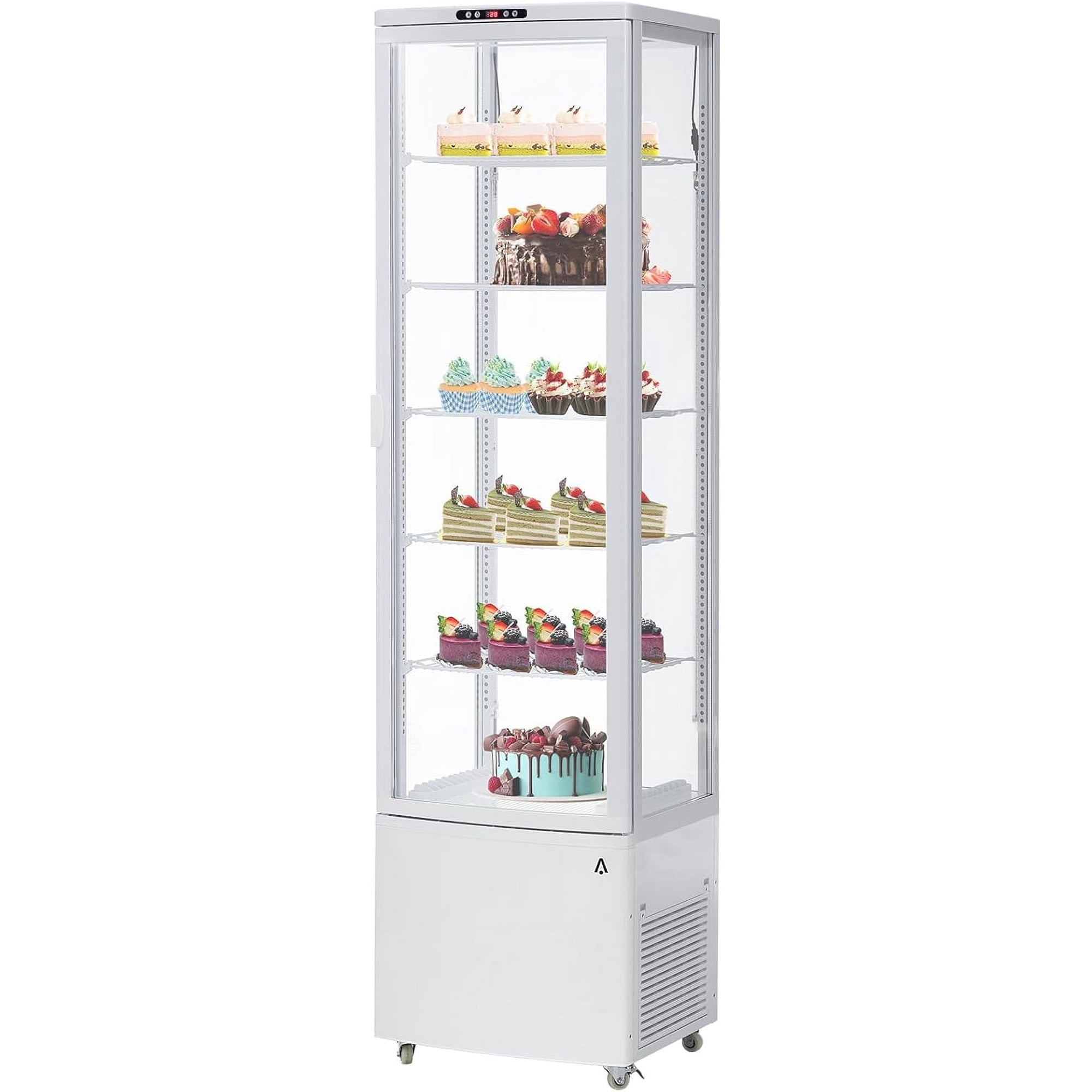 2025 New Commercial Refrigerator - 10.52 cu.ft. 298L Display Fridge, Upright Beverage Cooler with LED Light, Auto Defrost & Air-Cooling for Home, Store, Gym, Office, Cafe Restaurant