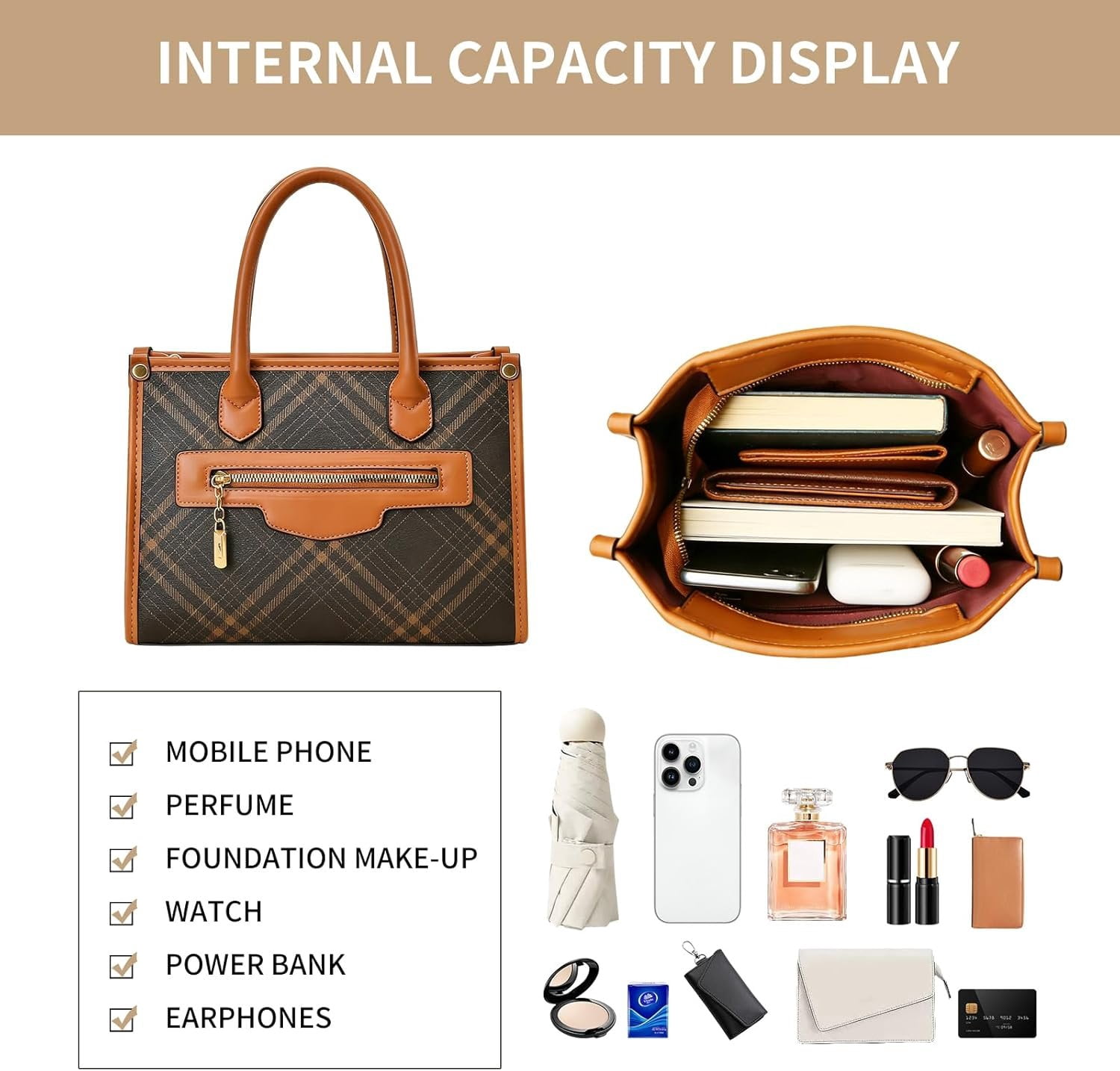 Purses and Handbags for Women, 3 count Women's Handbags Fashion PU Leather, Tote  Top Handle Satchel Purse Bags