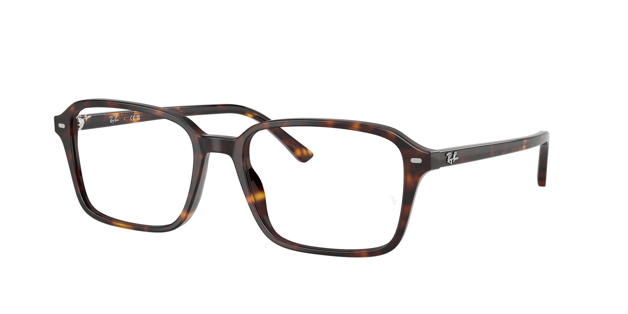 Ray-Ban Unisex Size 56 Square Raimond Optics Eyeglasses, Polished Havana/Demo Lens