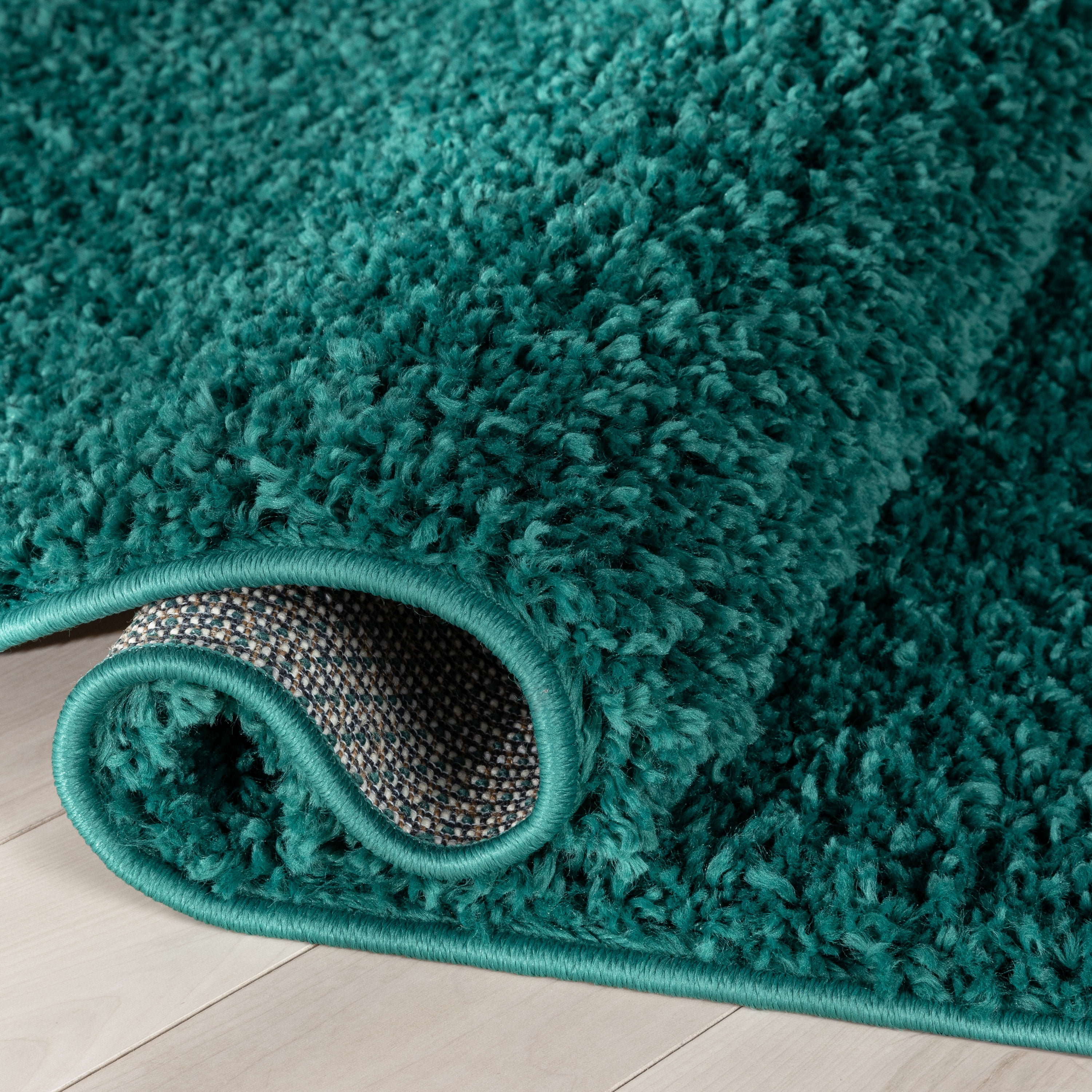 Well Woven Elle Basics | Emerson Shag Green | Textured Mat Rug 2x4 (2'3" x 3'11")