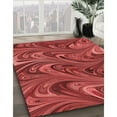 thumbnail image 3 of Ahgly Company Tapis Rectangulaire d'Intérieur Lavable en Machine Orange Transitionnel, 2 Pieds x 4 Pieds, 3 of 7