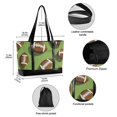thumbnail image 2 of FORMRS Canvas Laptop Tote Bag for Women with 15.6" Computer Compartments Shoulder Handbag, Game Day Footballs, 2 of 7