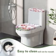 thumbnail image 5 of HELLHERO Easter Bathroom Toilet Cover Set & Toilet Top Cover with Soft Elastic Fabric for Easy to Install, Machine Washable, 5 of 8