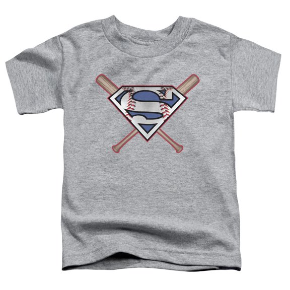 Superman Little Boys' Crossed Bats Childrens T-shirt 4T Heather