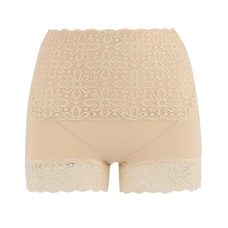 BLVB Women s Lace Underwear High Waist Boyshorts Panties for Women Soft Stretch Ladies Briefs