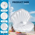 thumbnail image 3 of Piscina inflable con forma de concha marina, 140 cm, con bola flotante, 3 of 5