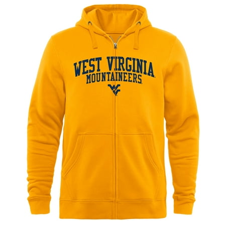West Virginia Mountaineers Arched School Name & Mascot Full-Zip Hoodie -