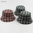 thumbnail image 3 of Kukuzhu Reversible Plaid Bucket Hats for Men Women Outdoor Spring Summer Fishing Fisherman Sun Cap Foldable, 3 of 6