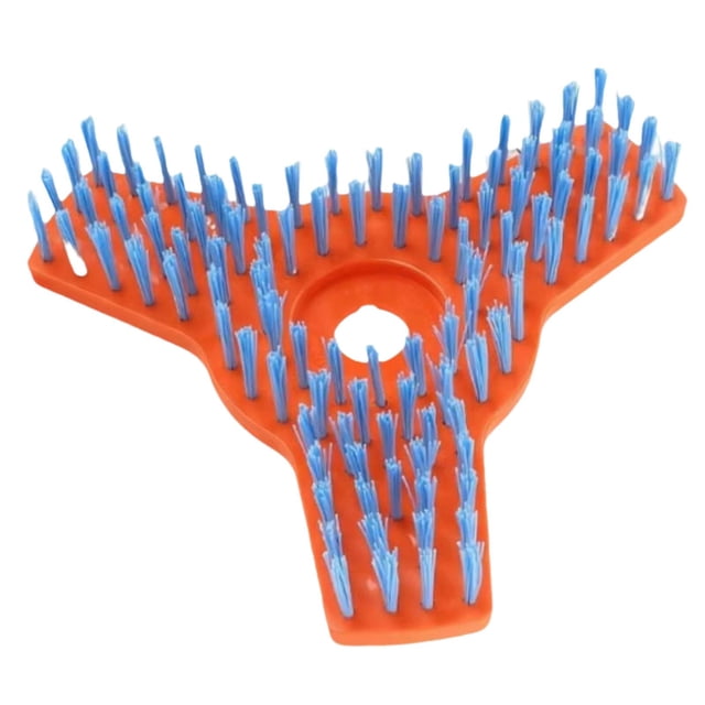 Dickly Lawn Mower Cleaning Brush Scrub Brush Heavy Duty Easy Installation Compact Mower 3 Teeth