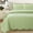 Blantyre - Green, variant on 100% Cotton Matelasse Quilt Set, Victorian Medallion Reversible Lightweight Coverlet Queen 3 Piece All Season