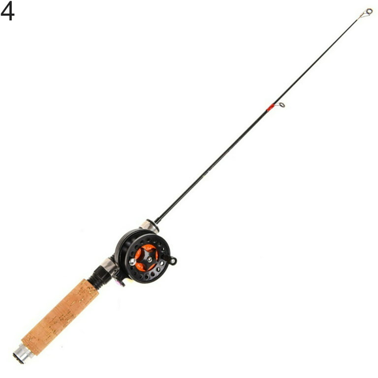 opvise Ice Fishing Rod Retractable Reel Telescopic Pole Stick for  Freshwater Saltwater