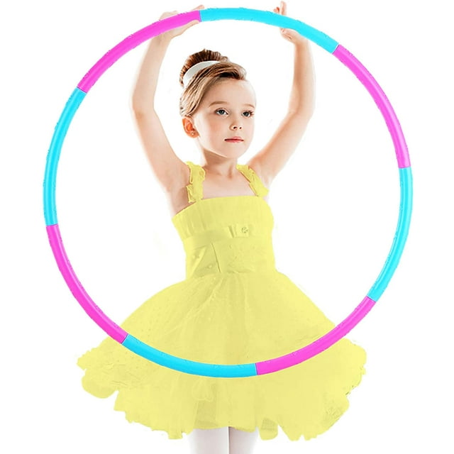 Aros de ejercicio físico para niños, juguete de aros coloridos de plástico de tamaño de peso ajustable desmontable Sincero Hogar