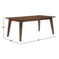 thumbnail image 5 of Steve Silver Canton 72" Solid Wood Mocha Brown Dining Table, 5 of 9