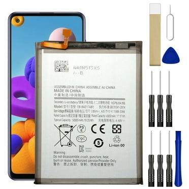Battery for Galaxy A12 Replacement Battery 6500mAh, EB-BA217ABY Battery for Samsung Galaxy A12 SM-A125U SM-A125F SM-A125M with Repair Tool Kits - White