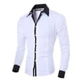 thumbnail image 2 of Camisa Hombre Moda Slim Fit Strech Casual Vestir Ale M, 2 of 7