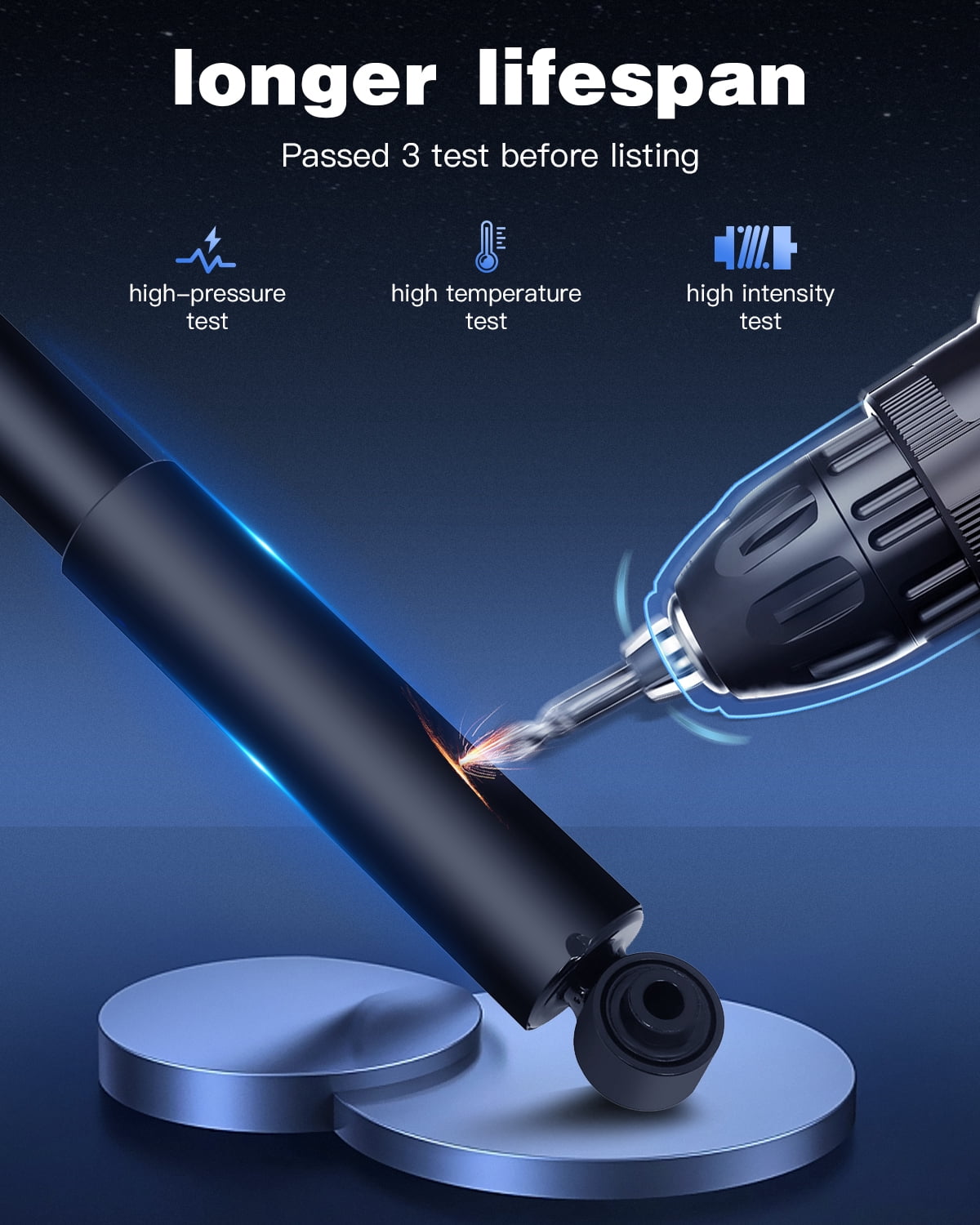 Shocks,ECCPP Rear Gas Struts Shocks Absorbers for Jeep Fits 2002 2003 2004 2005 2006 2007 2008 2009 2010 2011 2012 for Jeep Liberty,2007 2008 2009 2010 11 for Dodge Nitro 344404 Auto Shocks(Set of 2)