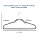 thumbnail image 2 of Ganchos de Terciopelo Premium Serenelife, Ahorradores de Espacio, Resistentes, con Gancho Metálico Giratorio de 360°, para Trajes, Pantalones y Vestidos, Gris, Pack 10, 2 of 7