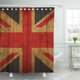 thumbnail image 1 of ABPHQTO Red United Rustic Antique Union Jack Blue Kingdom Classic Cortina de ducha 160x180 cm, 1 of 1