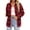 Red and black checkered, variant on Plaid Shirts for Women Button Down Shirts Casual Loose Fit Long Sleeve Blouse Tops with Pockets