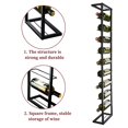 thumbnail image 4 of AQAREA Wall Mounted Wine Rack: Metal Hanging 10 Bottle Wine Holder - Black Wine Storage Rack, 4 of 7