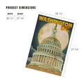thumbnail image 2 of Lantern Press 1000 Piece Jigsaw Puzzle, Washington, DC, Capitol Building and Moon, 2 of 5