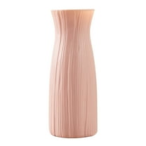 Qocolhg Unbreakable Bud Vase for Decor Living Room, Ceramic Look Plastic Small Vase for Flowers,Tall Conic Composite Flower Vase for Wedding Decor, Living Room, Centerpieces, Clearance, Pink