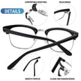 thumbnail image 6 of Joopin Photochromic Blue Light Blocking Glasses Semi-rimless Computer Gaming TV Glasses for Men Women UV400 Protection, 6 of 8