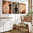 thumbnail image 2 of 3pcs Black Girl Wall Art African American Wall Decor Paintings Fashion Abstract Black Woman Poster Canvas Prints Pictures for Living Room Bedroom, 2 of 4