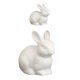 thumbnail image 5 of FELTECHELECTR 2 figuras de conejo de porcelana blanca para decorar modelos de conejitos de porcelana., 5 of 5