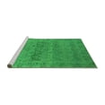 thumbnail image 2 of Ahgly Company Machine Washable Indoor Rectangle Oriental Green Industrial Area Rugs, 2' x 4', 2 of 4