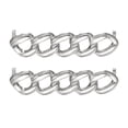 thumbnail image 1 of 2 Pcs Encanto para Agujetas para Zapatillas, Broches Decorativos para Agujetas para Zapatos Casual de Mujeres, Plata (Cinco Anillos), 1 of 7