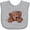 AC-Heather Grey, variant on Inktastic Pocket Chocolate Doodle Boys or Girls Baby Bib